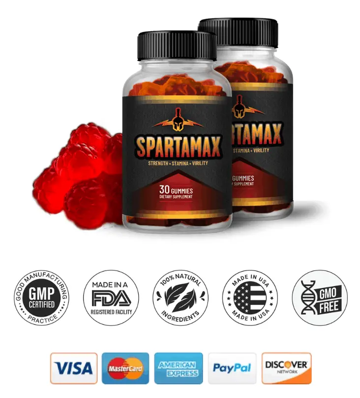 SpartaMax two bottle plus credit cards and certifications